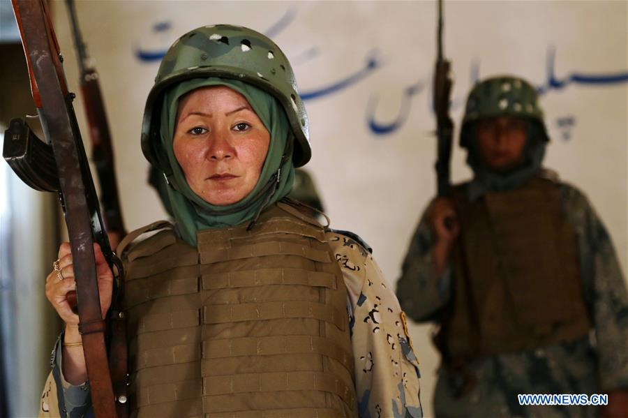 AFGHANISTAN-HERAT-BORDER POLICEWOMAN