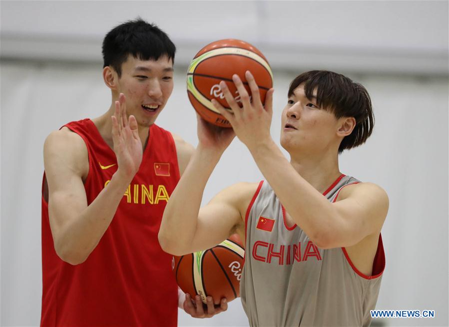 (SP)BRAZIL-RIO DE JANEIRO-OLYMPICS-MEN'S BASKETBALL-CHINA-TRAINING