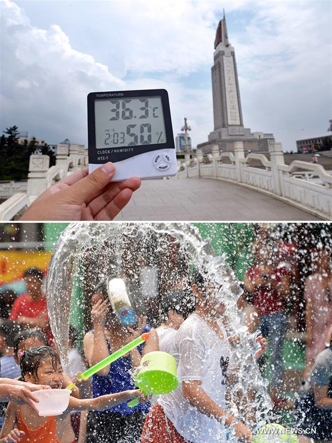 Heat wave engulfed most part of China recently.