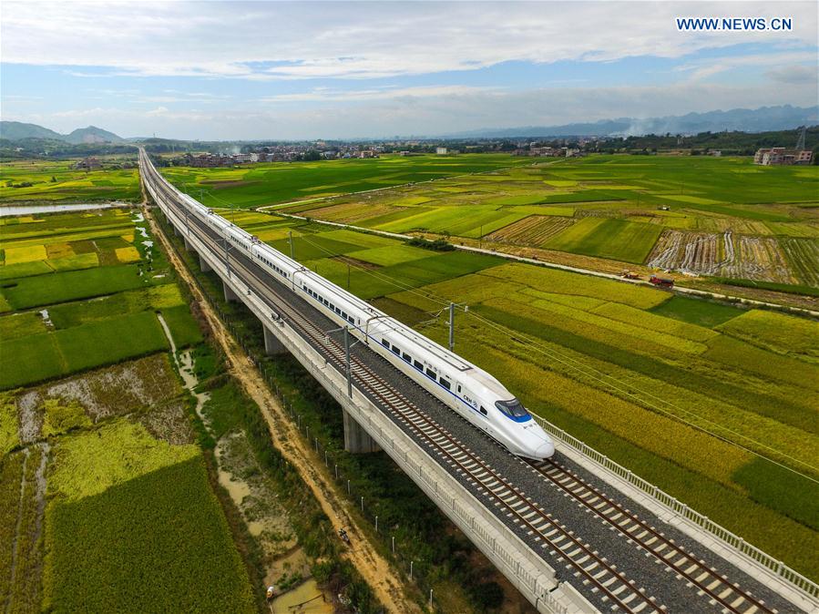 #CHINA-GUANGXI-HIGH-SPEED TRAIN-SCENERY(CN)