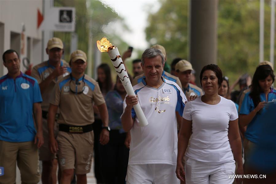 (SP)BRAZIL-SAO PAULO-PARALYMPICS-TORCH RELAY   