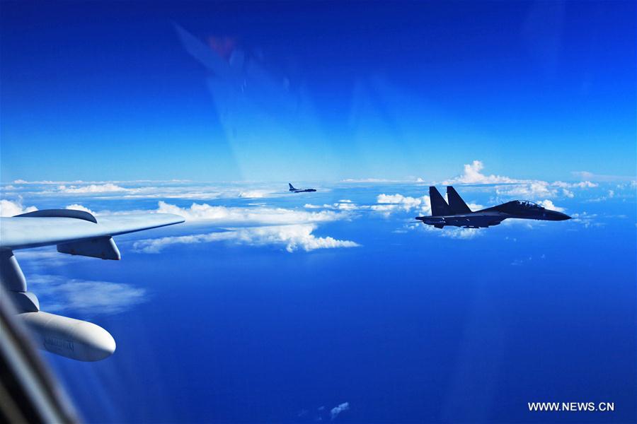 The Chinese Air Force on Sunday sent more than 40 aircraft of various types to the West Pacific, via the Miyako Strait, for a routine drill on the high seas, a spokesperson said. Bombers and fighters of the PLA Air Force also conducted routine patrol in the East China Sea Air Defense Identification Zone (ADIZ). 