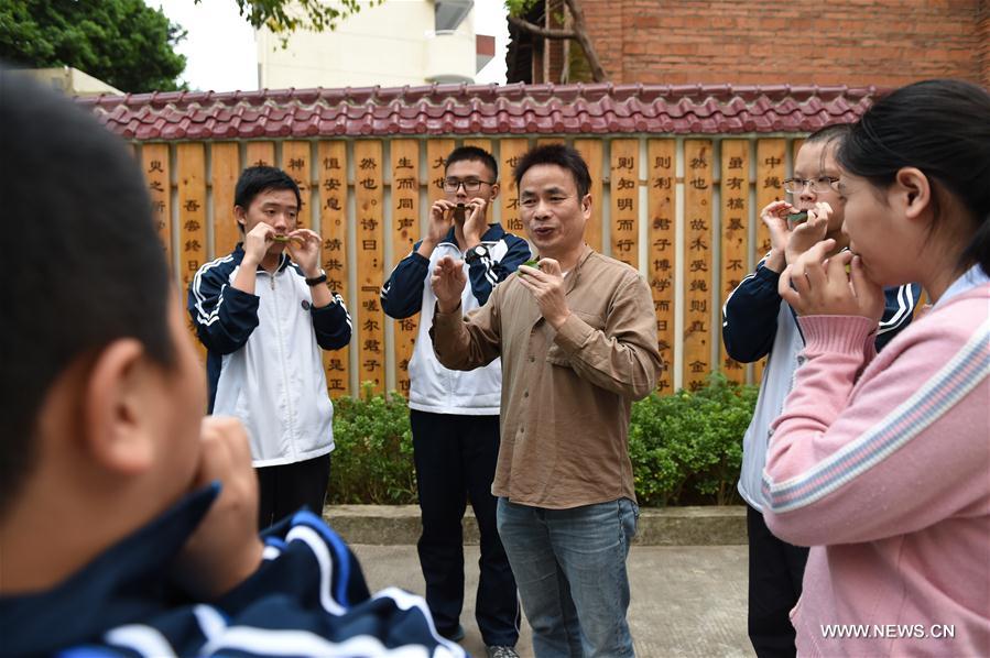  'Leaves may be the oldest, simplest and most convenient musical instrument,' said Qiu, 51, the best-known leaf-blowing musician in China