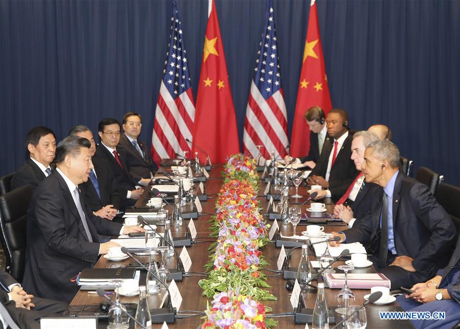 PERU-LIMA-XI JINPING-OBAMA-MEETING