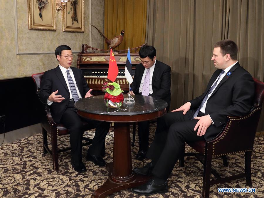 ESTONIA-TALLINN-ZHANG GAOLI-TALKS (CN)