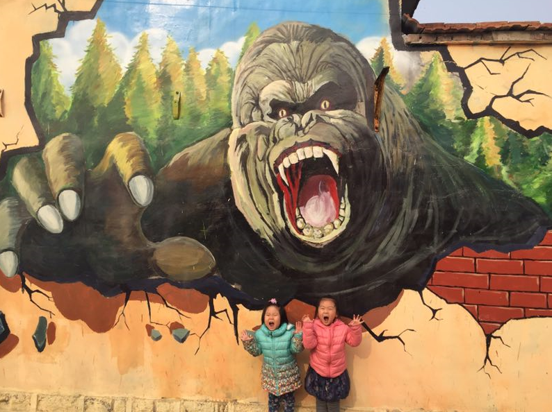 3D murals helping village eliminate poverty