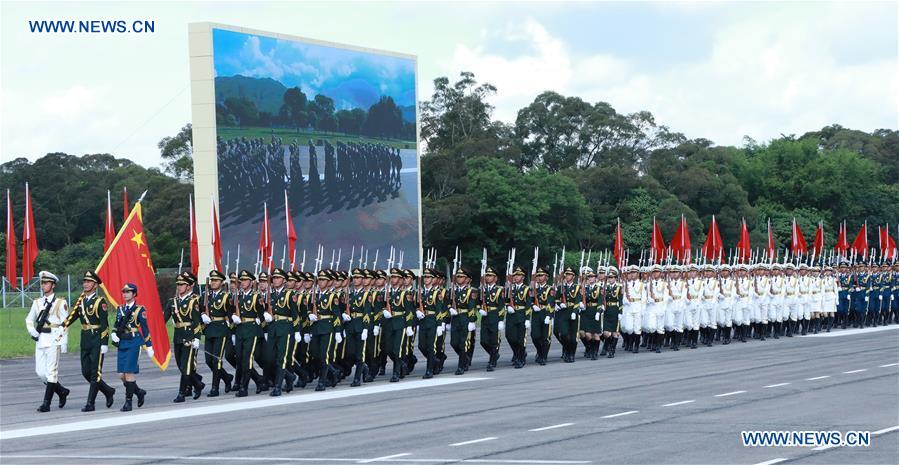 CHINA-HONG KONG-20TH ANNIVERSARY-PLA GARRISON-INSPECTION (CN)