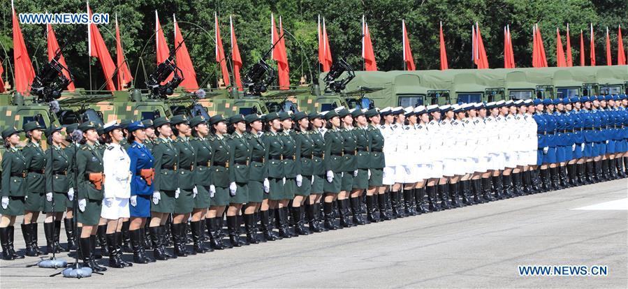 CHINA-HONG KONG-20TH ANNIVERSARY-PLA GARRISON-INSPECTION (CN)