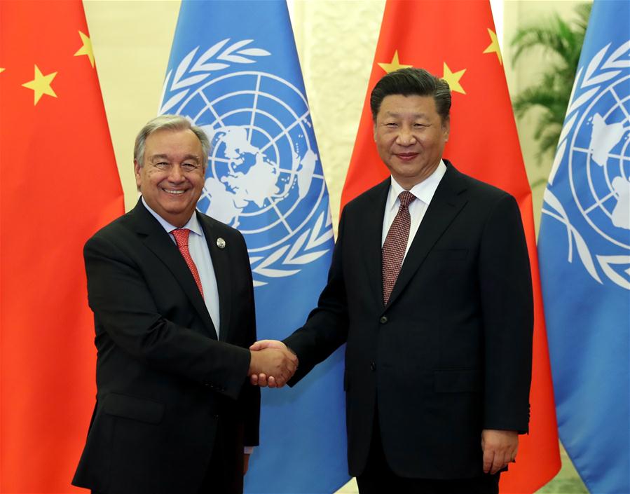 CHINA-BEIJING-XI JINPING-UN SECRETARY-GENERAL-MEETING (CN)