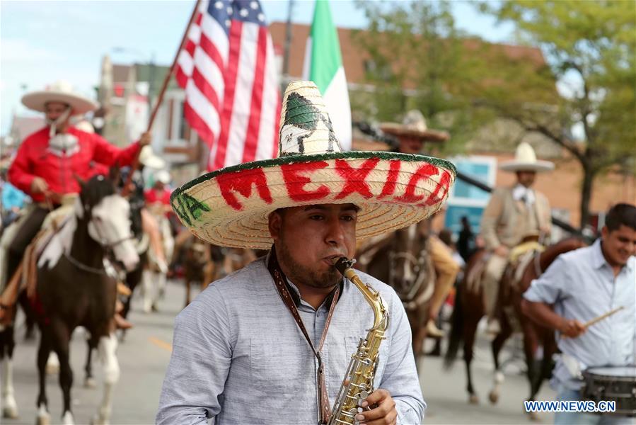 Parade held ahead of Mexican Independence Day in Chicago (8) - People's  Daily Online