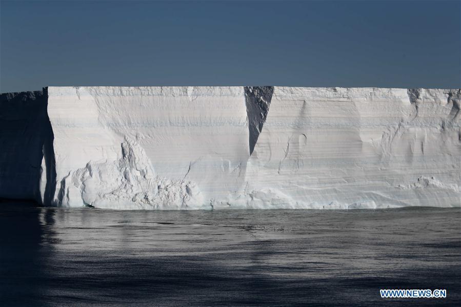 Photo taken on Feb. 14, 2019 shows an iceberg on the sea near the Zhongshan Station, a Chinese research base in Antarctica. The Zhongshan Station was set up in February 1989. Within tens of kilometers to the station, ice sheet, glacier and iceberg can all be seen. (Xinhua/Liu Shiping)