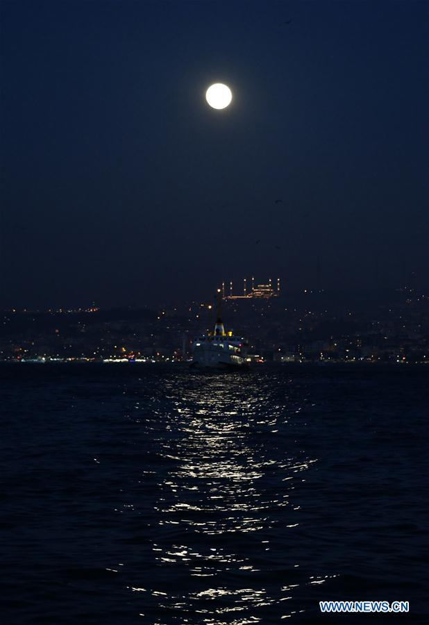 TURKEY-ISTANBUL-FULL MOON