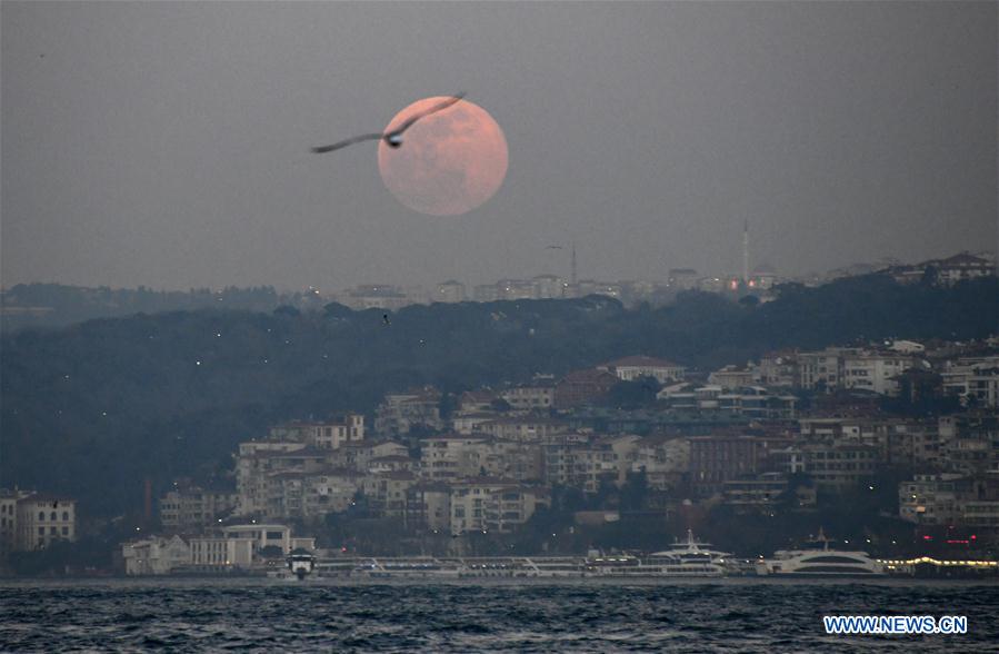 TURKEY-ISTANBUL-FULL MOON