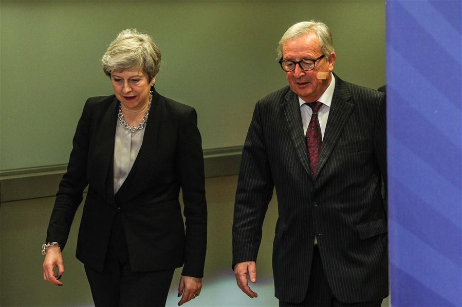 BELGIUM-BRUSSELS-EU-JUNCKER-BRITAIN-PM-MEETING