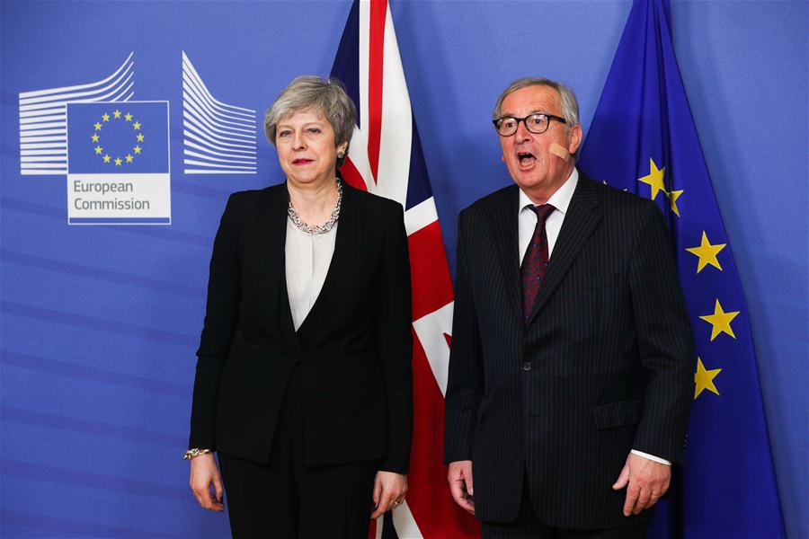 BELGIUM-BRUSSELS-EU-JUNCKER-BRITAIN-PM-MEETING