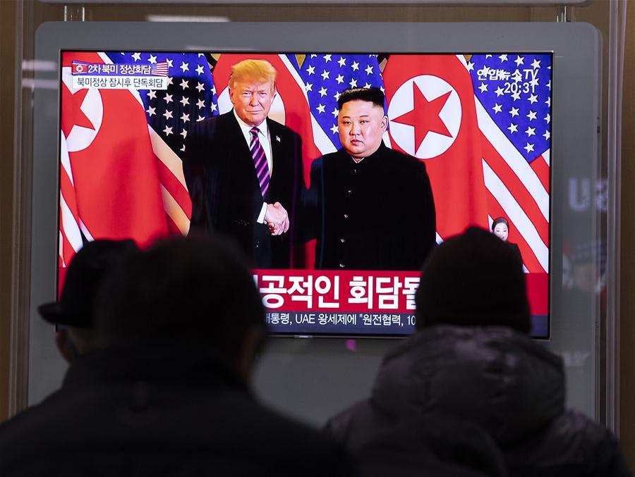 SOUTH KOREA-SEOUL-TV-KIM JONG UN-TRUMP-MEETING