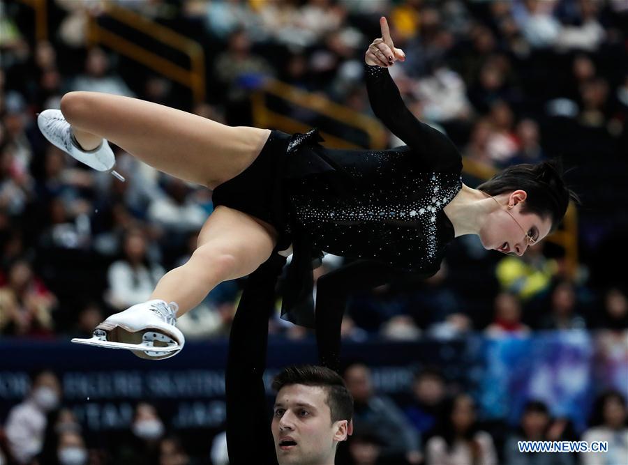 (SP)JAPAN-SAITAMA-FIGURE SKATING-WORLD CHAMPIONSHIPS-PAIRS