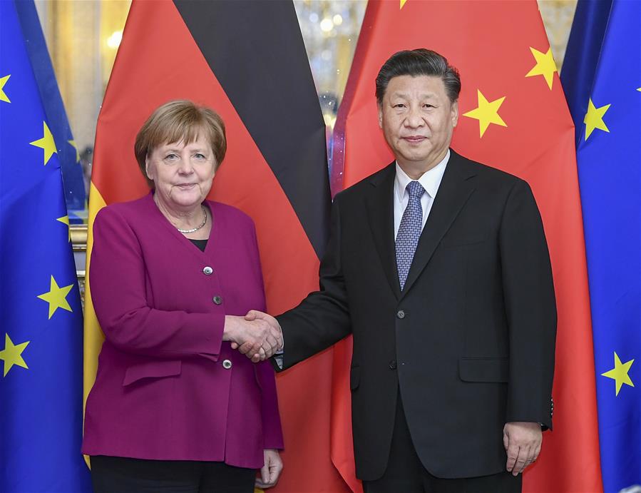 FRANCE-PARIS-CHINA-XI JINPING-MERKEL-MEETING