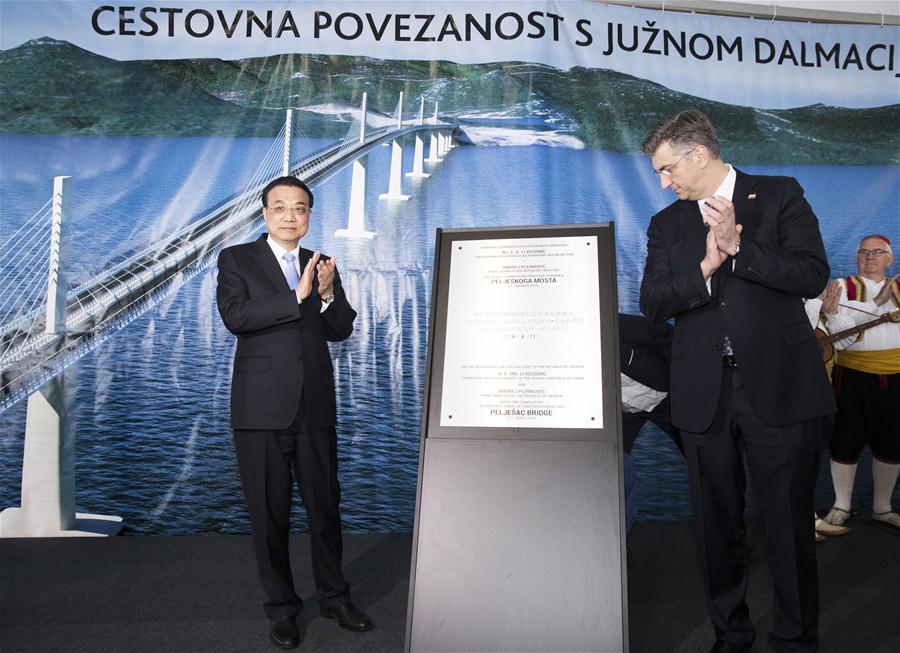 CROATIA-PELJESAC PENINSULA-CHINA-LI KEQIANG-PELJESAC BRIDGE PROJECT-VISIT