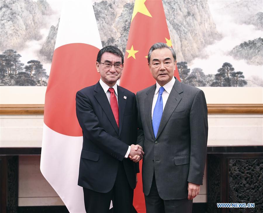 CHINA-BEIJING-WANG YI-JAPAN-FM-TARO KONO-TALKS (CN)