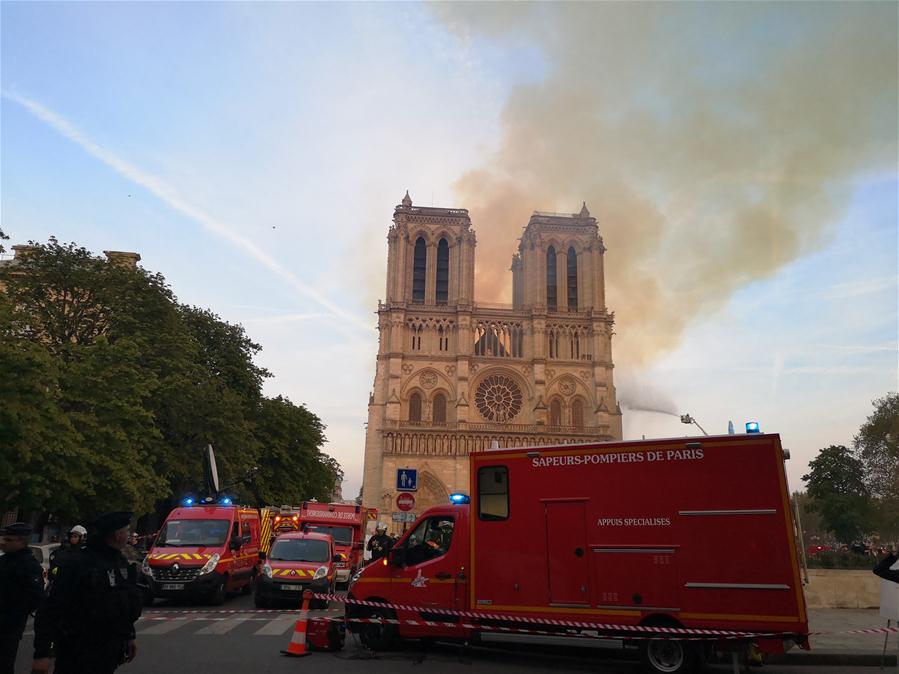 FRANCE-PARIS-NOTRE DAME CATHEDRAL-FIRE