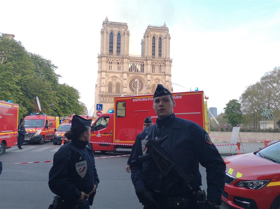 FRANCE-PARIS-NOTRE DAME CATHEDRAL-FIRE