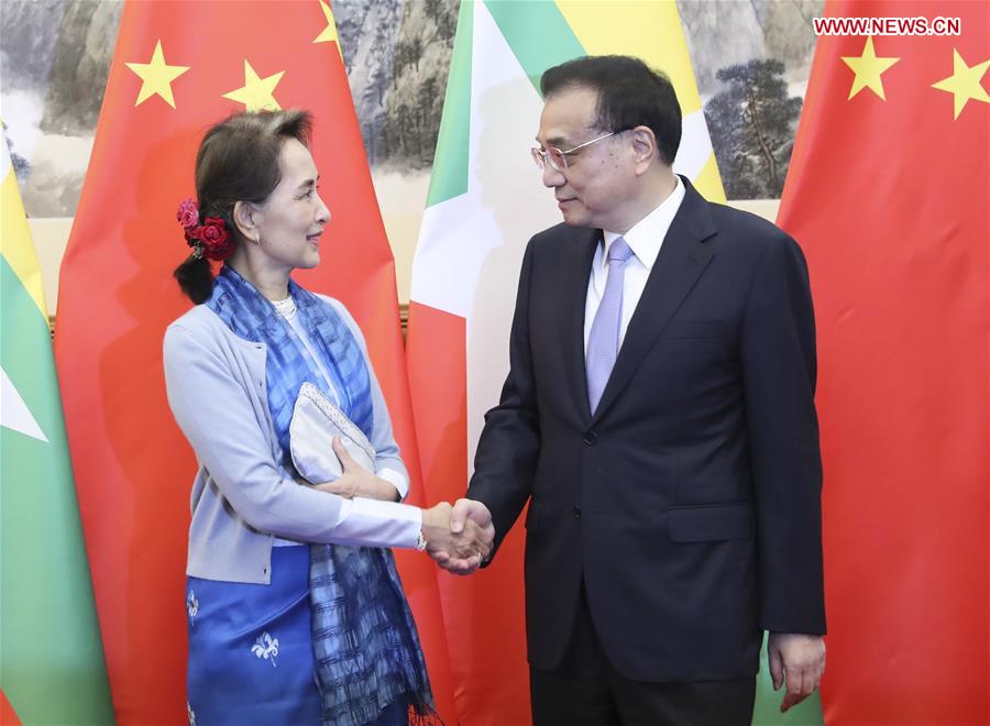 (BRF)CHINA-BEIJING-LI KEQIANG-MYANMAR'S STATE COUNSELOR-MEETING (CN)