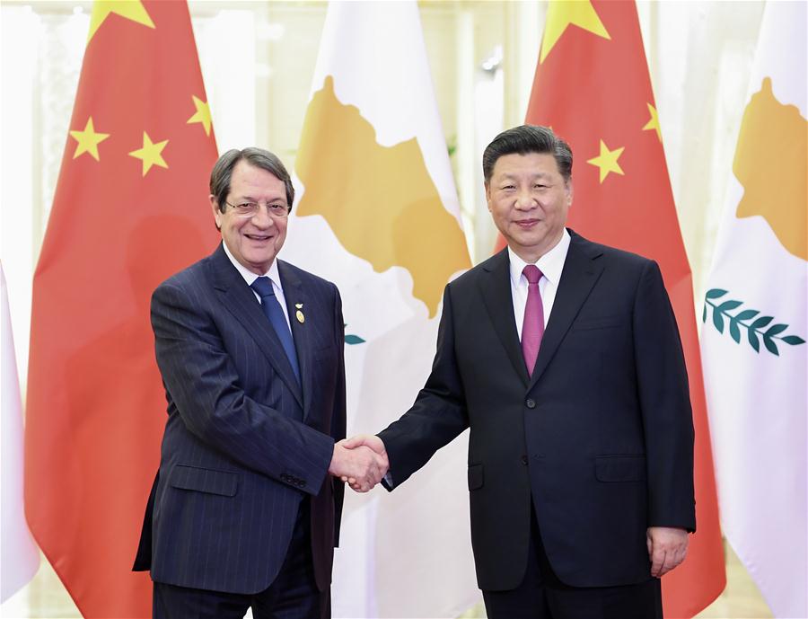 (BRF)CHINA-BEIJING-XI JINPING-CYPRIOT PRESIDENT-MEETING (CN)