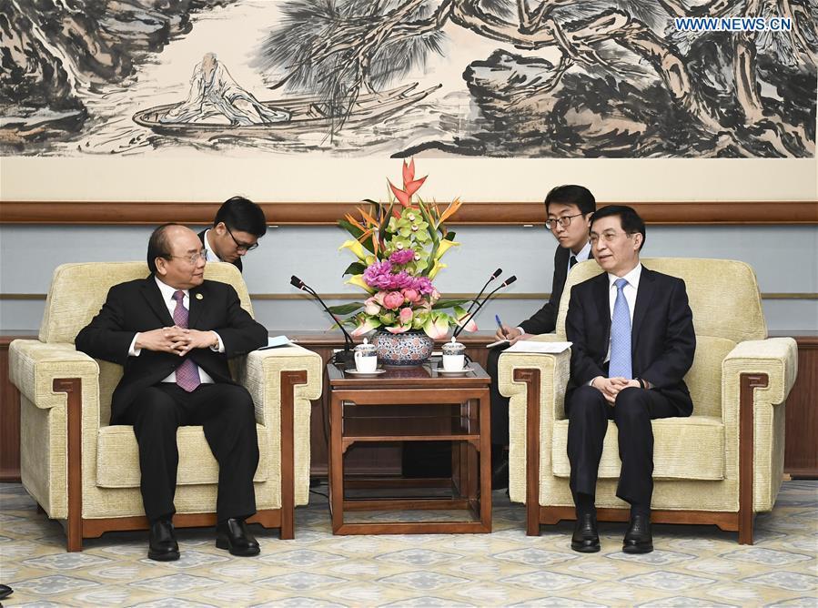 (BRF)CHINA-BEIJING-WANG HUNING-VIETNAMESE PM-MEETING (CN)