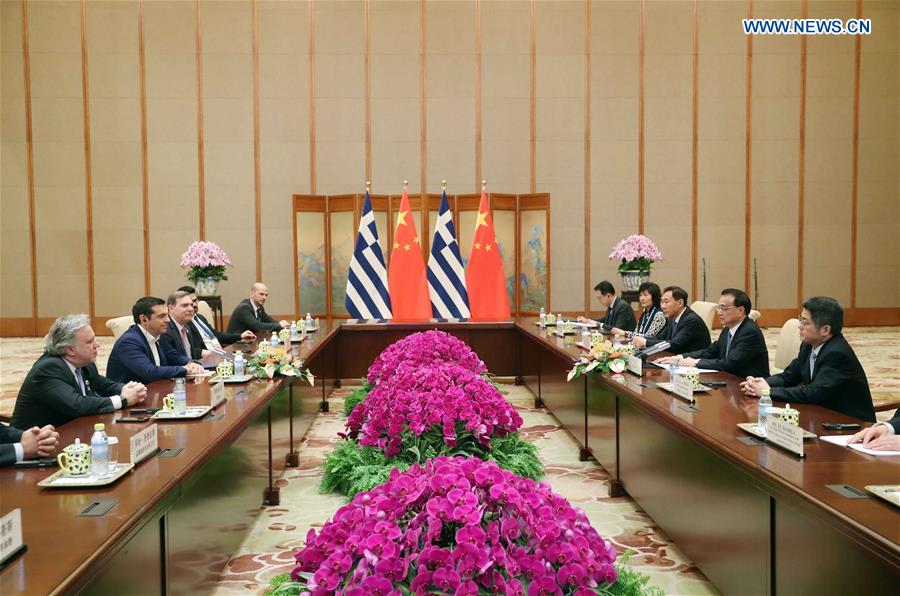 (BRF)CHINA-BEIJING-LI KEQIANG-GREEK PM-MEETING (CN)