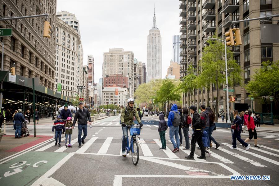 U.S.-NEW YORK-CAR FREE EARTH DAY 2019