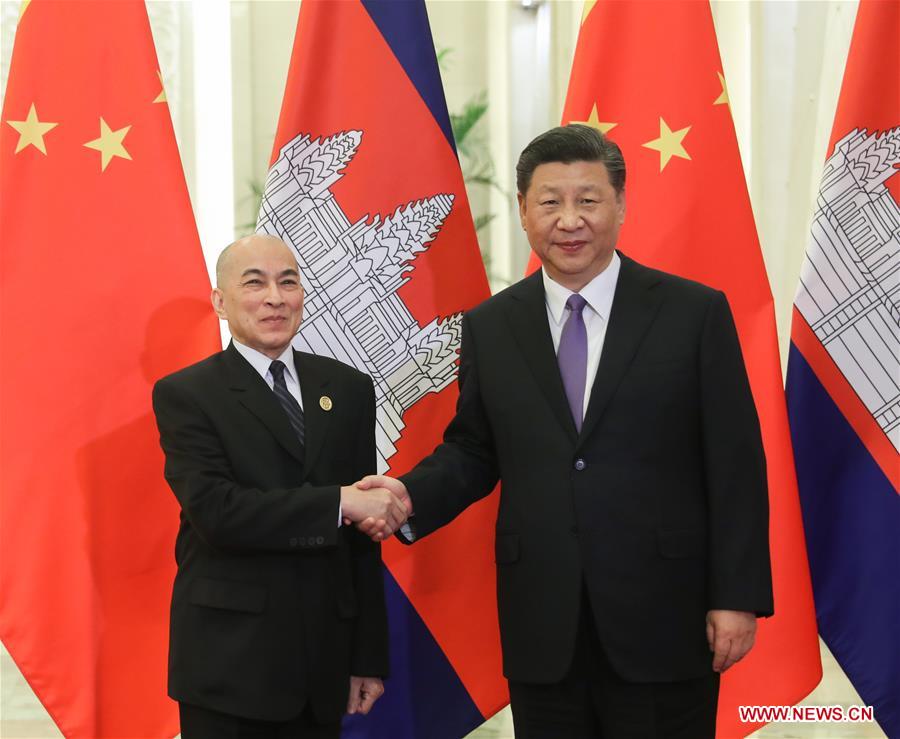 Xi meets Cambodian king