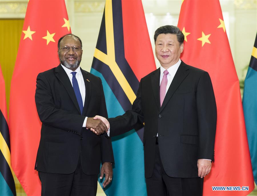 CHINA-BEIJING-XI JINPING-VANUATUAN PM-MEETING (CN)